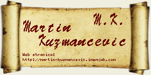 Martin Kuzmančević vizit kartica